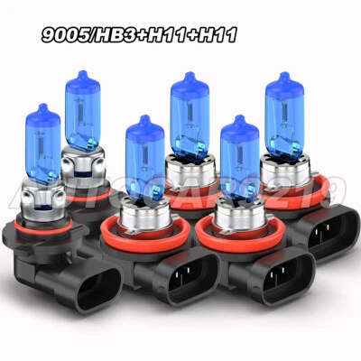 For Toyota Sienna 2011 2012-2020 6x Headlight High Low Beam Fog Light Bulbs Kit Foto 1 de 4