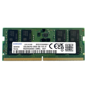 Samsung 1x32 GB PC5-44800 DDR5 5600 MHz SODIMM computer portatile memoria RAM M425R4GA3BB0-CWM - Foto 1 di 2