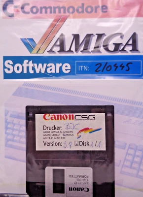 COMMODORE AMIGA -- BJC DRUCKER-TREIBER VERSION 3.9 (CANON) - Bild 1 von 2