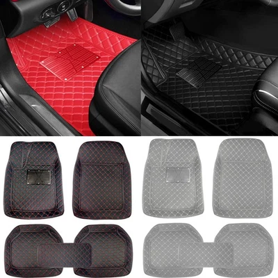 Car Floor Mats For Auto All Weather Leather Liners Heavy Duty Fits Toyota Models Foto 1 de 2