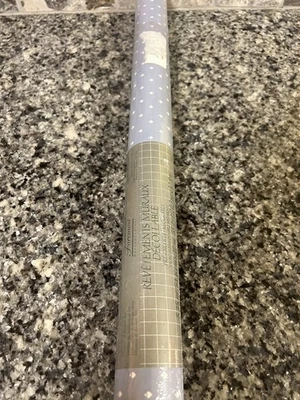 1 NEW Vintage Roll Borden Vinyl Wall Covering Blue with White Hearts 55.4 Sq Ft - Image 1 of 4