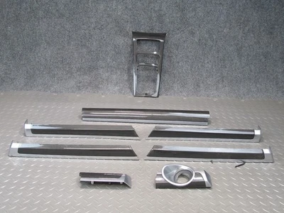 PORSCHE CAYENNE 958 2011-2018 PUERTA DELANTERA Y TRASERA TABLERO CARBONO EMBELLECEDOR CUBIERTA PANEL CONJUNTO Foto 1 de 4