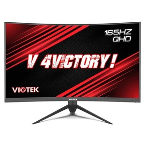 Viotek GNV32DBE 32-Inch Curved Gaming Monitor | 2560x1440p QHD | 165Hz | 120%... - Picture 1 of 7