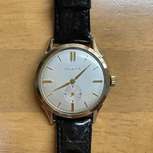 Reloj de cuerda manual SILENA 34mm mecánico TISSOT predecesor 18mm lengüeta vintage - Imagen 1 de 5