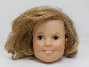 Repair Doll Head ONLY Ideal Shirley Temple 1972 Parts Restoration Rooted Hair - Picture 1 of 14