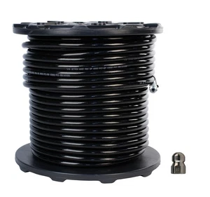 Schieffer 3/8" x 300' 4000 PSI Thermoplastic Sewer Jetter Hose & 8.0 Nozzle - Picture 1 of 7