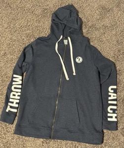 Baseballism Hoodie Sweatshirt XL blau "Catch Throw" Reißverschluss Baseball Logo (2XL) - Bild 1 von 3