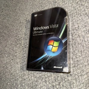 Microsoft Windows Vista Ultimate Full 32 Bit & 64 Bit WITH PRODUCT KEY (2) Discs - Picture 1 of 3