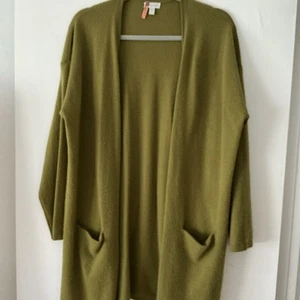 Garnet Hill Cashmere Cardigan Long L - Picture 1 of 7