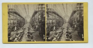 Crystal Palace c1850s Negretti Zambra Stereoview 1 The Nave - Picture 1 of 2