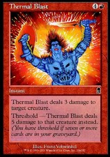 Thermal Blast NM FOIL Odyssey MTG Magic Cards Red Common