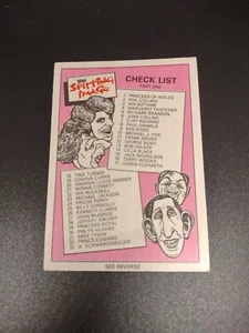 1990 Topps Spitting Image Checklist #66 With Mike Tyson Name - Picture 1 of 2