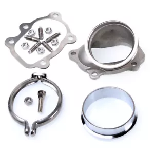 Kinugawa Turbo 5 bolt to 3" V-band Dump Pipe Flange For Nissan CA18 SR20 GT28R - Picture 1 of 1