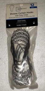 Mainstays Shower Curtain Hooks 12 Pieces - Picture 1 of 2