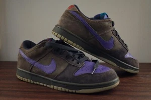 Preowned Nike Dunk Low CL Newsprint / Varsity Purple / Anthracite (Size 7.5) DS - Picture 1 of 7