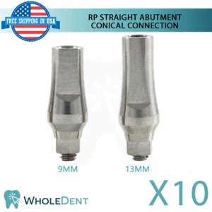 10x RP Conexión Cónica Pilar Recto Titanio Dental Im Plant Ø4.3mm - Imagen 1 de 3