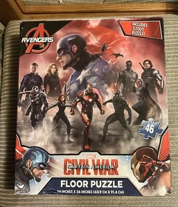 Avengers Cardinal Marvel Capitan America Civil War puzzle da pavimento 46 pezzi 24 x 36 - Foto 1 di 5
