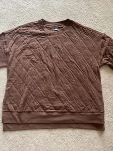 Old Navy Sweatshirt Double Coated Brown Cotton Size 2x - Picture 1 of 6