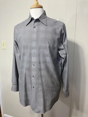 Men's Excellent "Talbots" Men's 100% Cotton Button Front Dress Shirt Medium - Image 1 of 4
