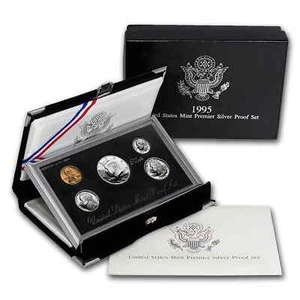 1995 U.S. Mint Premier Silver Proof Set w/ OGP/ COA ~~ PRISTINE CONDITION ~~ - Bild 1 von 1