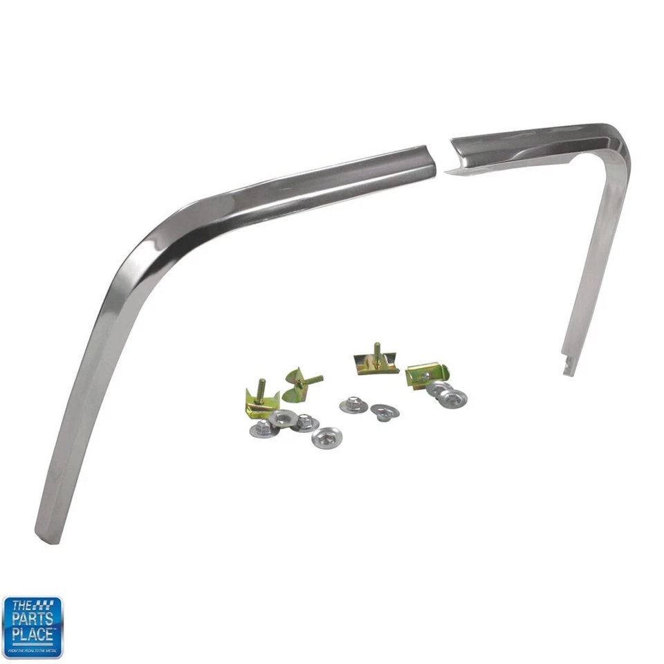 1966 Chevelle / Malibu / El Camino Fender Eyebrow Trim Molding PAIR - Image 1 of 1