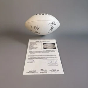 Pittsburgh Steelers STEEL CURTAIN Team Signed Pittsburgh Steelers Football JSA - Picture 1 of 7