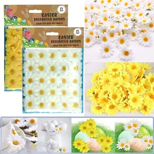 25-50heads Artificial Daisies Fake Flowers Easter Craft Wedding Party Home Decor - Picture 1 of 48