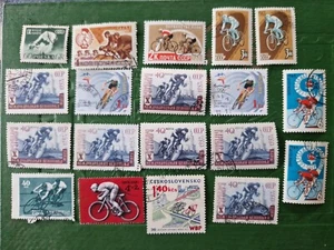 Post Stamp Set Bicycle bicylle Sport Set - Picture 1 of 6