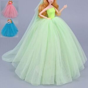 Toys Princess Dress Dollhouse Ornaments Dolls Clothes Marriage Dresses