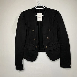 Free People Jacke Größe 30 schwarz Denim Jeansschnitt neu mit Etikett | modischer Stil - Bild 1 von 6