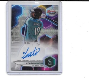 2023 BOWMAN'S BEST LAZARO MONTES RC REFRATTORE AUTO SU CARTA AUTOGRAFO MARINAI - Foto 1 di 1