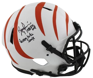 Bengals Boomer Esiason "2x Insc" Signed Lunar F/S Speed Proline Helmet BAS Wit - Picture 1 of 3
