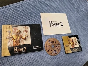 POSER 2 Figure Design and Animation Tool Software Macintosh PC Fractal Co GUIDA - Foto 1 di 4