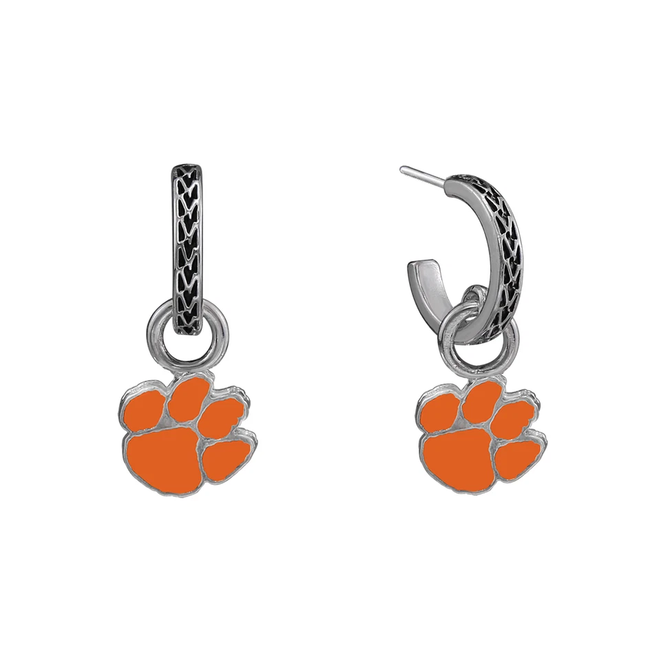 Nuevos pendientes colgantes Clemson Tigers Edina para mujer, tachuelas, NCAA Foto 1 de 1