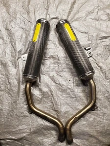 07 08 Ducati Monster 695 ARROW Exhaust Pipe Muffler Silencer Carbon Fiber #8695 - Picture 1 of 7