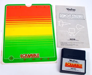 Scramble (Vectrex, 1982) w/ Manual & Overlay - Picture 1 of 3