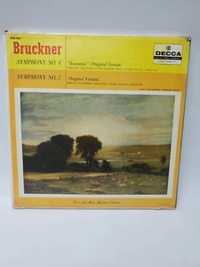 3LP Bruckner- Symphony No.4 & 7 JOCHUM 1958 U.S Box Set Gold Decca DXE-146 NM+ - Picture 1 of 8