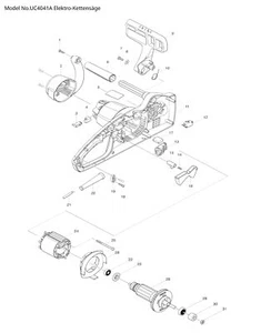 Makita UC4041A Ersatzteile | Elektro Kettensäge | Ersatzteilliste - Bild 1 von 2