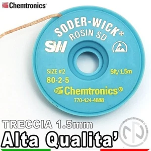 Treccia Dissaldante 1.5 mm Chemtronics Trecciolla  ALTA QUALITA' - Foto 1 di 2