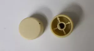 1 PIECE - CES - D SHAFT STEREO KNOB - IVORY 1" RECESSED LIP # ZAT-1 IVORY - Picture 1 of 2