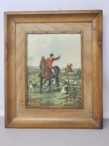 Vintage Sheldon Williams englische Jagdszene Pferde Hunde/Hundjagd gestempelt SW - Bild 1 von 8