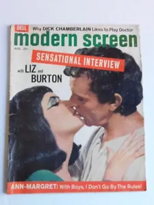 MODERN SCREEN MAGAZINE - AUGUST, 1963 - ELIZABETH TAYLOR & RICHARD BURTON - Imagen 1 de 4