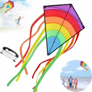 XXL Drachen Große Regenbogen Drachen Einleiner Flugdrachen für Erwachsene Kinder - Bild 1 von 17