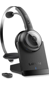 LEVN Wireless Headset with Mic for Work, Wireless Headphones with Mic - Photo 1 sur 7