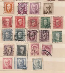 Tschechoslowakei, MASARYK, EINE SCHÖNE AUSWAHL - MEIST GEST., 21 BRIEFMARKEN - Bild 1 von 1