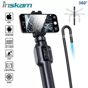 Boroscopio industrial de dirección de 360 grados de 8,5 mm endoscopio cámara de inspección de automóviles - Imagen 1 de 7