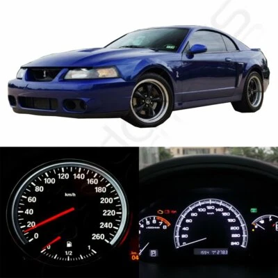 White Instrument Gauge Cluster Light Bulbs LED Kit For 1999-2004 Ford Mustang - Image 1 of 4