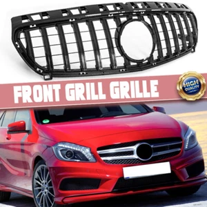 Rejilla de parachoques delantero para Mercedes-Benz W176 Clase A A250 2012-2015 negro brillante - Imagen 1 de 13