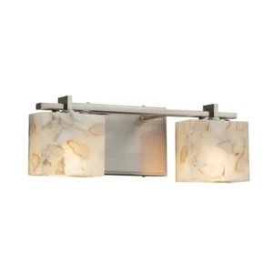 Justice Alabaster Rocks Bath Bar in Brushed Nickel - ALR-8442-55-NCKL-LED2-1400 - Picture 1 of 1