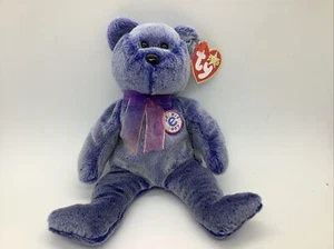 Periwinkle der E-Bär Ty Beanie Baby/Babys im Ruhestand neu mit Etikett - Bild 1 von 4